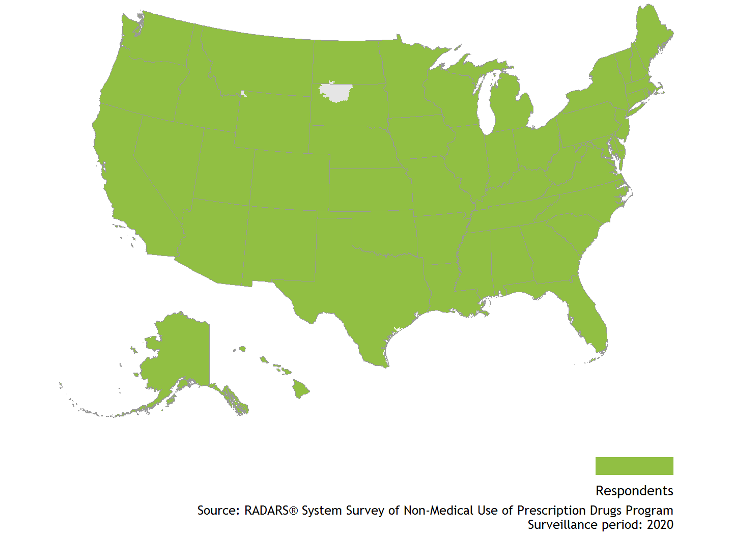 Survey of Non-Medical Use of Rx Drugs. Map